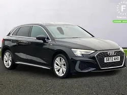 Black Used 2022 Audi A3 Sportback e-tron S-Line Sedan | £23,599 (Fair price)