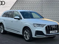 White Used 2021 Audi Q7 S-Line SUV | £42,538 (Fair price)