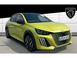 Yellow Used 2024 Peugeot e-208 GTi Hatchback | £19,989 (Fair price)