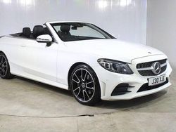 White Used 2018 Mercedes C200 AMG Line Premium Cabriolet | £17,500 (Fair price)