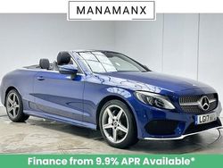 Blue Used 2017 Mercedes C200 AMG line Cabriolet | £16,210 (Fair price)