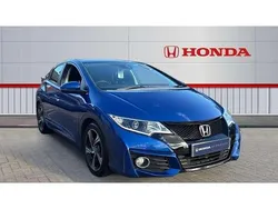 Blue Used 2016 Honda Civic SE Plus Hatchback | £9,504 (Fair price)