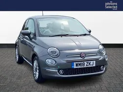 Grey Used 2018 Fiat 500 Lounge Hatchback | £6,868 (Fair price)