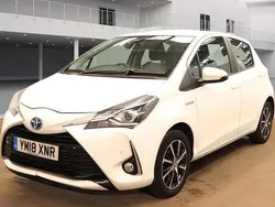 White Used 2018 Toyota Yaris Hybrid Hatchback | £8,737 (Fair price)