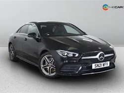 Black Used 2021 Mercedes CLA250 AMG line Sedan | £25,450 (Fair price)