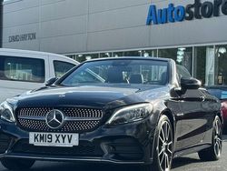 Black Used 2019 Mercedes C300 AMG Line Premium Cabriolet | £22,500 (Fair price)