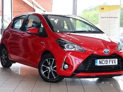 Red Used 2019 Toyota Yaris Hybrid Hatchback | £11,383 (Super price)
