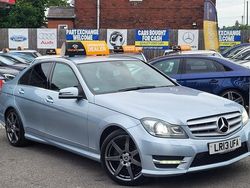 Silver Used 2013 Mercedes C250 AMG Sedan | £4,495 (Fair price)