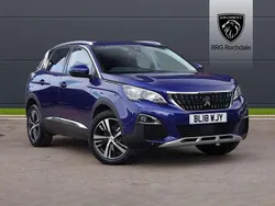 Blue Used 2018 Peugeot 3008 Allure SUV | £13,795 (Fair price)