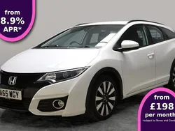 White Used 2015 Honda Civic SE Plus Estate | £11,741 (Fair price)