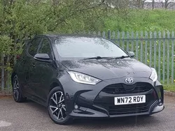 Black Used 2022 Toyota Yaris Hybrid Design Hatchback | £16,698 (Fair price)