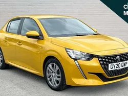 Yellow Used 2020 Peugeot 208 Active Hatchback | £9,823 (Fair price)