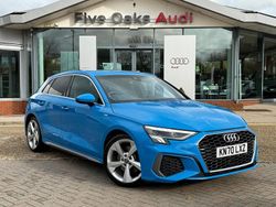 Blue Used 2020 Audi A3 Sportback S-Line Hatchback | £17,990 (A bit pricey)