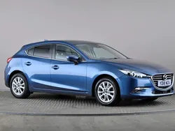 Blue Used 2018 Mazda 3 Hatchback | £8,498 (Fair price)