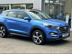 Blue Used 2016 Hyundai Tucson Premium SE SUV | £13,495 (Fair price)
