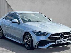 Metallic paint hightech silver Used 2024 Mercedes C200 AMG line Sedan | £31,980 (A bit pricey)