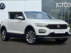 White Used 2021 VW T-Roc Cabriolet Design Cabriolet | £19,250 (Fair price)