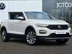White Used 2021 VW T-Roc Cabriolet Design Cabriolet | £20,300 (Fair price)