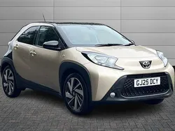 Ginger beige with black Used 2025 Toyota Aygo Hatchback | £14,995 (Fair price)