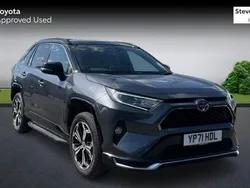 Grey/black Used 2021 Toyota RAV4 Hybrid SUV | £28,269 (A bit pricey)