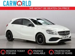 White Used 2018 Mercedes A160 AMG line Hatchback | £11,700 (Fair price)