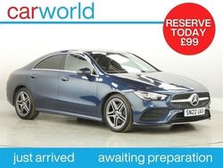 Blue Used 2022 Mercedes CLA200 AMG line Coupe | £20,880 (Expensive)
