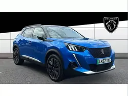 Blue Used 2022 Peugeot e-2008 Premium SUV | £15,506 (Fair price)