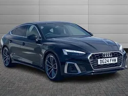 Black Used 2024 Audi A5 Sportback S-Line Hatchback | £31,495 (Fair price)