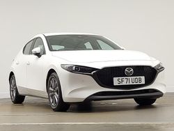 White Used 2021 Mazda 3 Hatchback | £14,698 (Fair price)