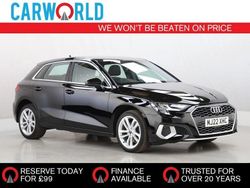 Black Used 2022 Audi A3 Sportback e-tron Sport Sedan | £13,989 (Fair price)