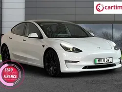 White Used 2021 Tesla Model 3 Performance Sedan | £19,750 (Fair price)
