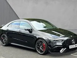 Black Used 2025 Mercedes CLA45 AMG Sedan | £57,491 (Expensive)
