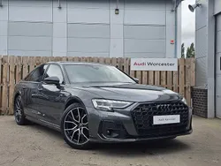 Daytona grey pearl effect New 2025 Audi A8 Black Edition Sedan | £90,990