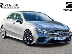 Mountain grey Used 2019 Mercedes A180 AMG line Hatchback | £13,990 (Fair price)