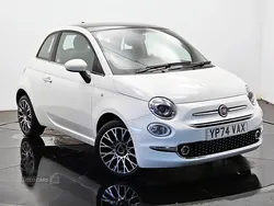 White New 2025 Fiat 500 Hatchback | £15,990 (A bit pricey)