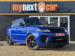 Blue Used 2019 Land Rover Range Rover Sport SVR SUV | £48,995 (Fair price)