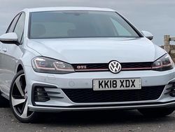 White silver Used 2018 VW Golf VII GTI Hatchback | £19,990 (Fair price)