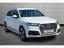 Pure white Used 2016 Audi Q7 S-Line SUV | £23,990 (A bit pricey)