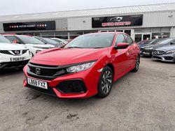 Red Used 2018 Honda Civic SE Hatchback | £10,150 (Fair price)