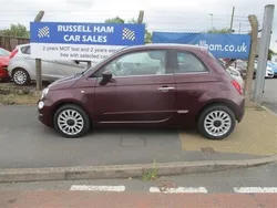 Red Used 2017 Fiat 500 Lounge Hatchback | £5,425 (Fair price)