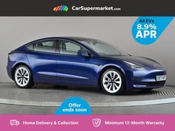 Blue Used 2021 Tesla Model 3 Long Range AWD Sedan | £20,176 (Fair price)
