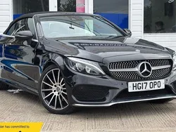Black Used 2017 Mercedes C200 AMG Line Premium Plus Cabriolet | £16,750 (Fair price)