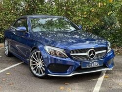 Blue Used 2017 Mercedes C220 AMG Line Premium Plus Cabriolet | £16,950 (Fair price)