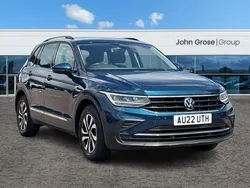 Blue Used 2022 VW Tiguan Active SUV | £21,995 (Fair price)