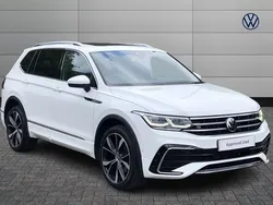 White Used 2022 VW Tiguan Allspace R-line SUV | £31,379