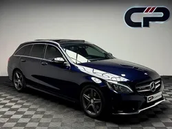 Blue Used 2017 Mercedes C220 AMG Line Premium Plus Estate | £10,495 (Fair price)