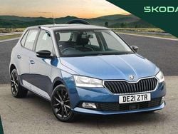 Titan blue metallic black magic pearl effect Used 2021 Skoda Fabia Colour Edition Hatchback | £10,995 (Fair price)