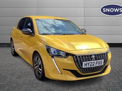 Yellow Used 2022 Peugeot 208 Allure Premium Hatchback | £13,597 (Fair price)
