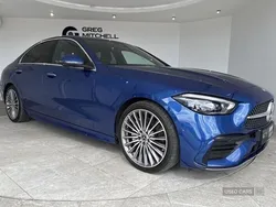 Blue Used 2023 Mercedes C220 AMG Line Premium Sedan | £35,990