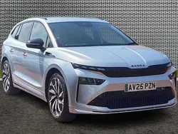 Brilliant silver metallic Used 2025 Skoda Enyaq iV SportLine SUV | £38,615